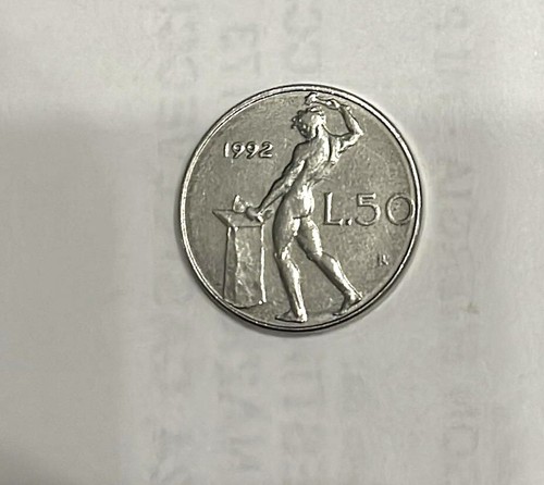 Moneta lire piccola del - 50,