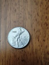 Rara micro moneta "50 Lire"