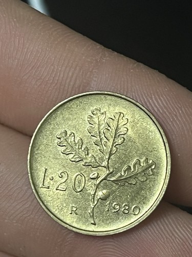 Rara moneta lire quercia - moneta, 20