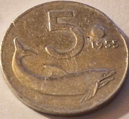 Italia moneta lire - moneta, 5