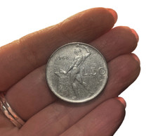 Rara Micro moneta 50 lire