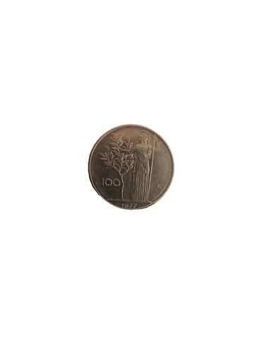 Moneta 100 lire 1977 - 100,