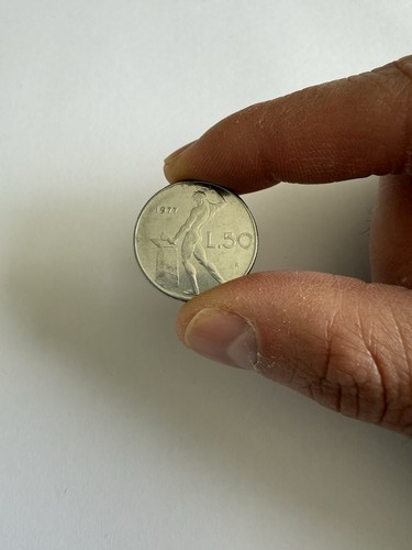 Moneta rara 50lire anno - moneta,