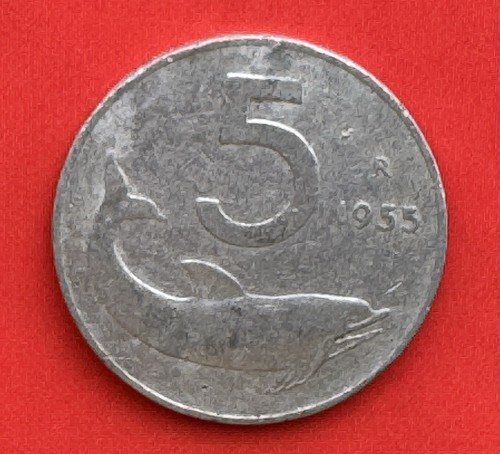 Moneta lire del 1955 - da, 5