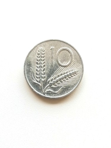 Moneta lire spighe aratro - moneta, 10