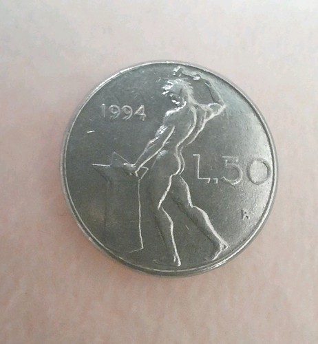 Moneta repubblica italiana - italiana, "