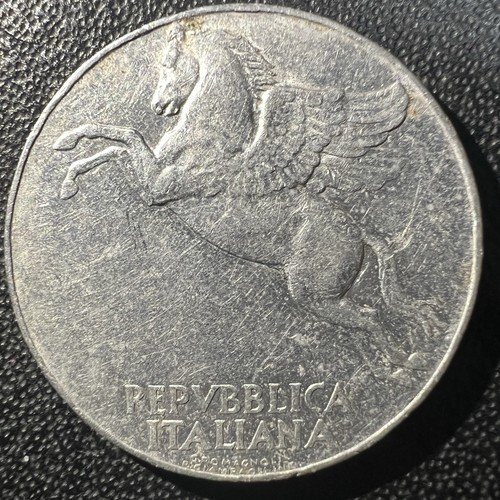 Lire italiane pegaso - italiane, moneta