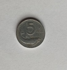 Moneta Rara  5 Lire  1954