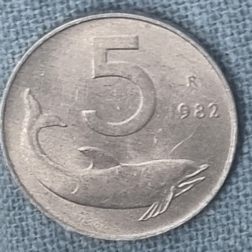 Moneta lire del 1982 - moneta,
