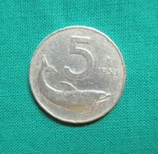 Rara moneta italiana 5 lire