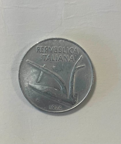 Moneta lire 1974 repubblica - 10,