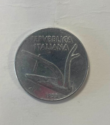 Moneta lire 1953 repubblica - moneta, 10