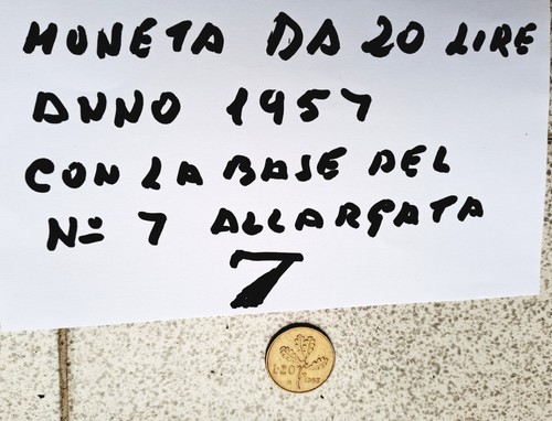 Rara moneta lire 1957 - lire,