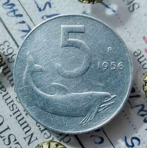 Lire 1956 delfino rara - -,